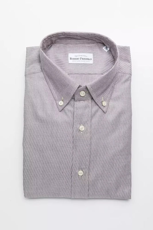 Robert Friedman Beige Cotton Men Shirt $211.00 Robert Friedman Luzworld