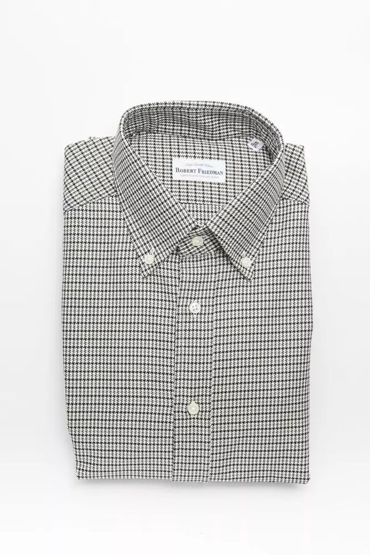 Robert Friedman Beige Cotton Men Shirt $211.00 Robert Friedman Luzworld