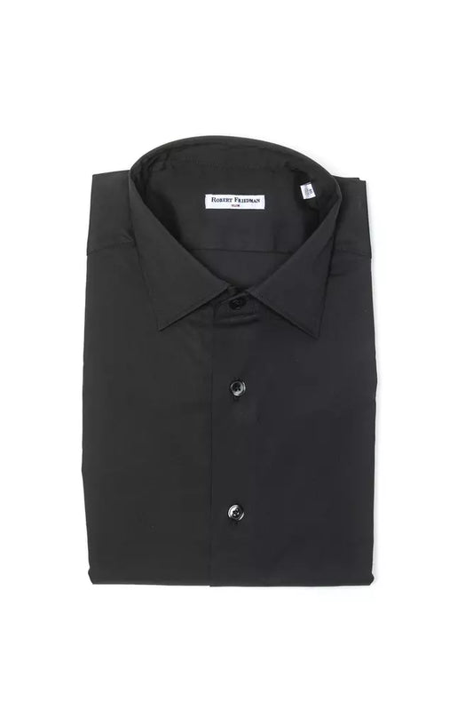 Robert Friedman Gray Cotton Men Shirt $211.00 Robert Friedman Luzworld