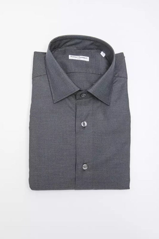 Robert Friedman Black Cotton Men's Shirt $211.00 Robert Friedman Luzworld