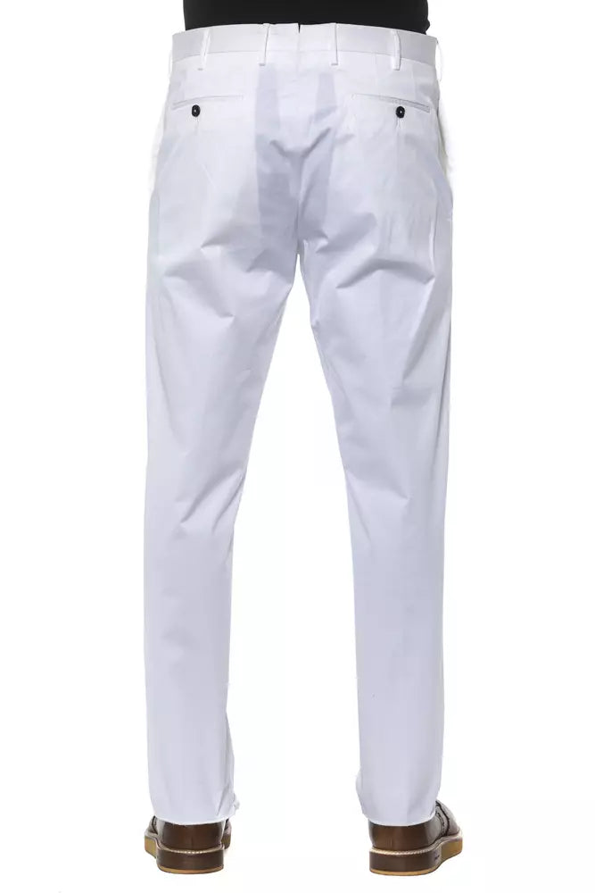 PT Torino White Cotton Men Trouser $494.00 PT Torino Luzworld