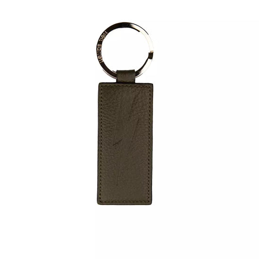 Neil Barrett Green Leather Men Keychain $226.00 Neil Barrett Luzworld