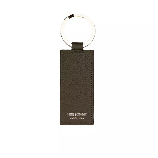 Neil Barrett Green Leather Men Keychain $226.00 Neil Barrett Luzworld
