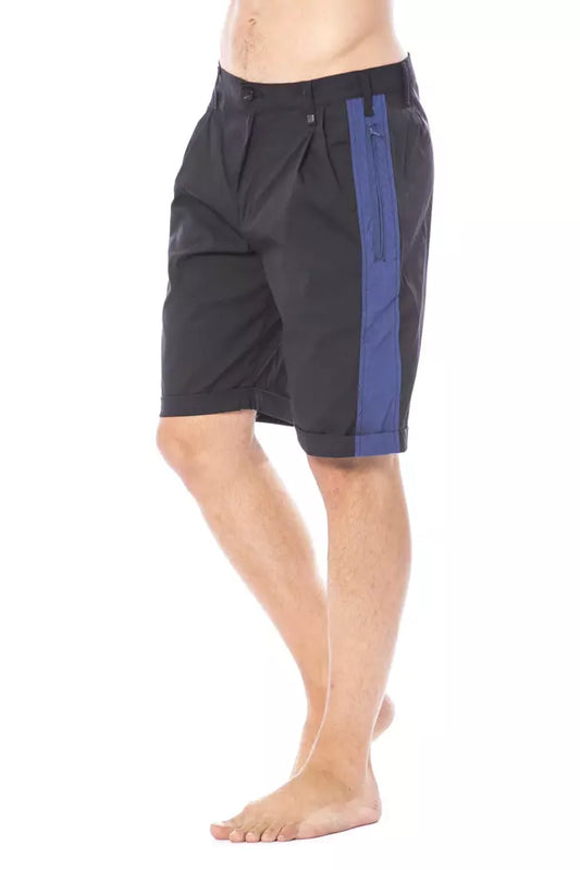 Verri Black Cotton Men's Short $218.00 Verri Luzworld