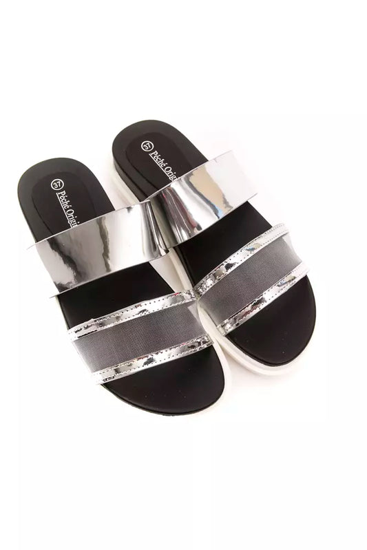 Péché Originel Silver Polyethylene Women Sandal $130.00 Péché Originel Luzworld