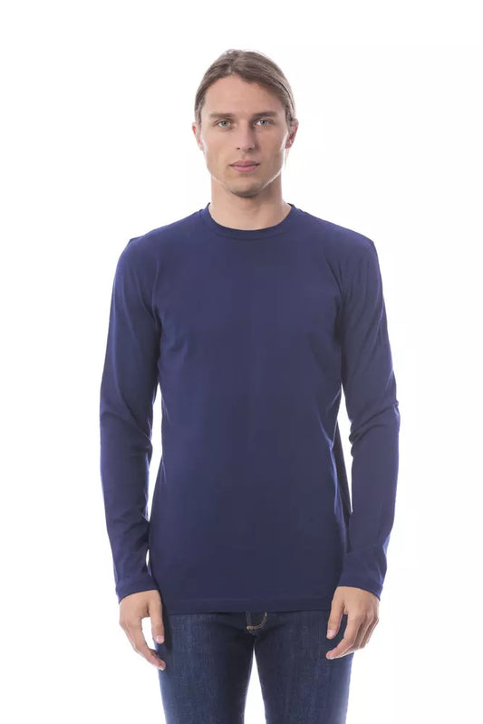 Verri Blue Cotton Men T-Shirt $153.00 Verri Luzworld
