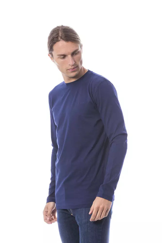 Verri Blue Cotton Men T-Shirt $153.00 Verri Luzworld