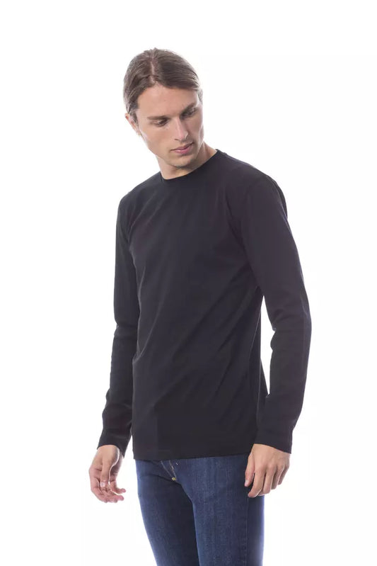 Verri Black Cotton Men T-Shirt $153.00 Verri Luzworld
