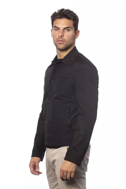 Verri Black Cotton Men's Bomber Jacket $1135.00 Verri Luzworld