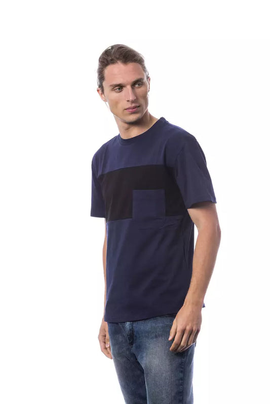 Verri Blue Cotton Men T-Shirt $146.00 Verri Luzworld