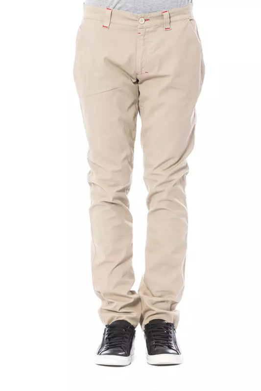 Verri Beige Cotton Men's Chino Pant $486.00 Verri Luzworld