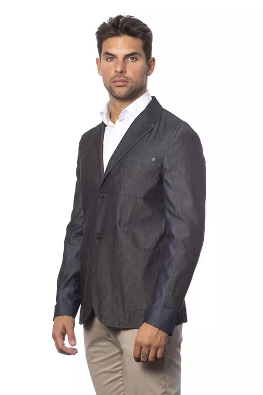 Verri Gray Cotton Men's Blazer $853.00 Verri Luzworld