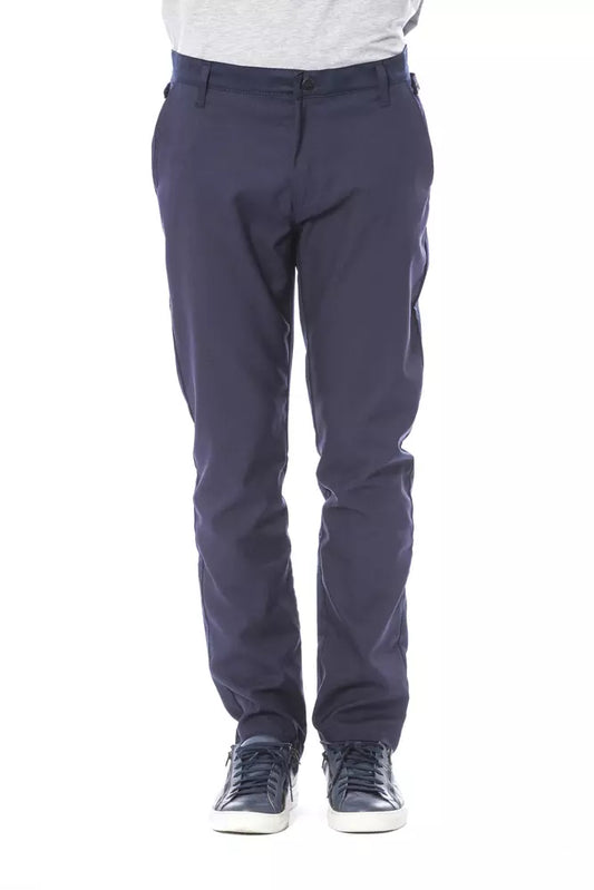 Verri Blue Polyester Men Pant $486.00 Verri Luzworld