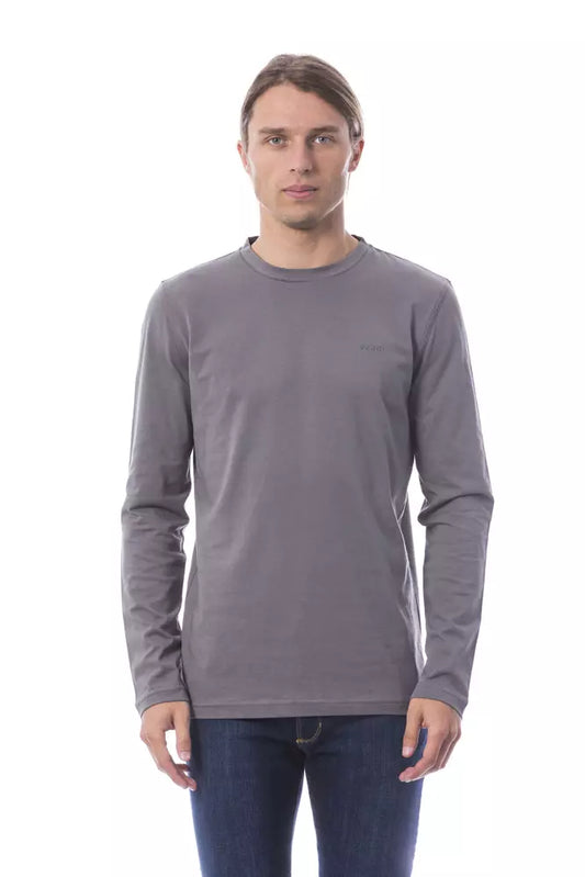 Verri Gray Cotton Men T-Shirt $153.00 Verri Luzworld