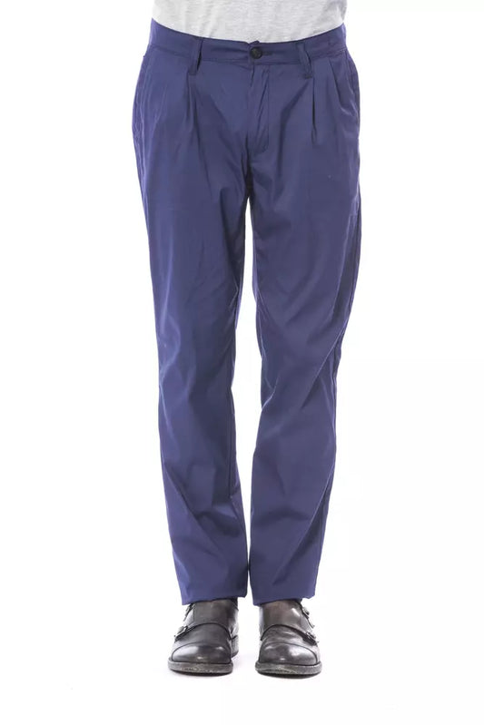 Verri Blue Cotton Men's Chino Pant $486.00 Verri Luzworld