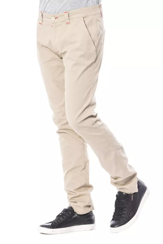 Verri Beige Cotton Men's Chino Pant $486.00 Verri Luzworld