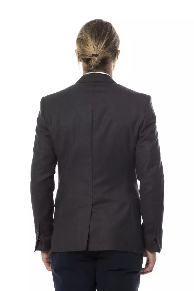 Verri Gray Wool Men's Blazer $898.00 Verri Luzworld