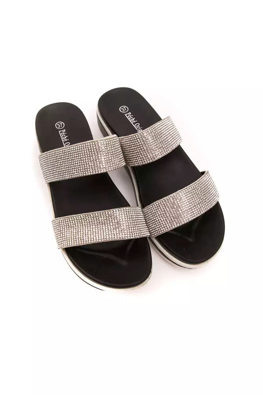 Péché Originel Silver Textile Women Sandal $147.00 Péché Originel Luzworld