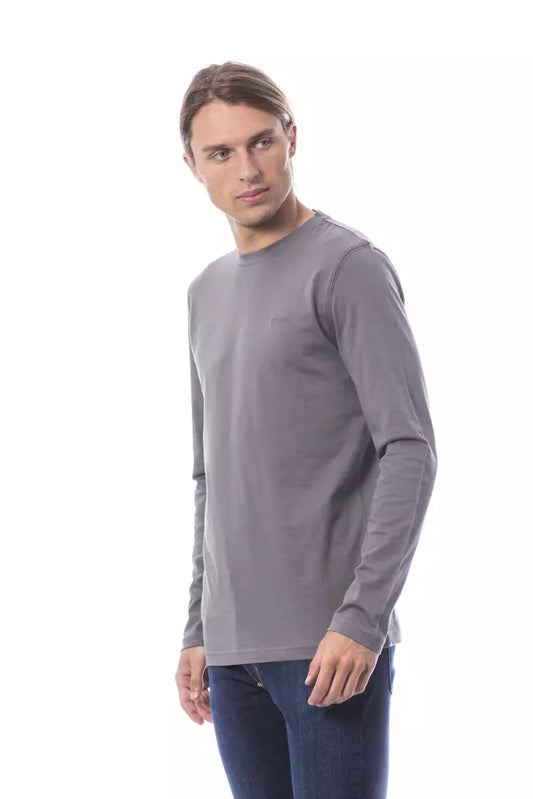 Verri Gray Cotton Men T-Shirt $153.00 Verri Luzworld