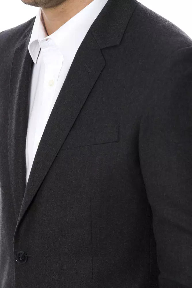 Verri Gray Wool Men's Blazer $898.00 Verri Luzworld