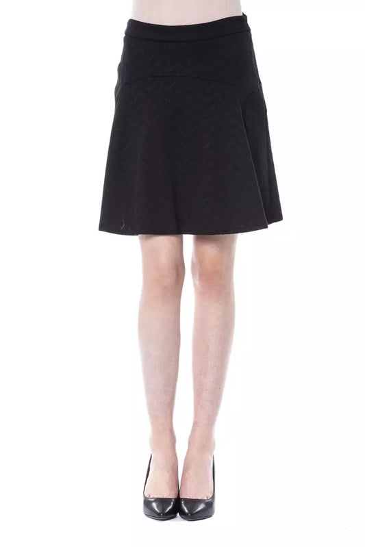 BYBLOS Black Polyester Women Skirt $531.00 BYBLOS Luzworld