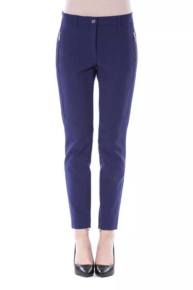 BYBLOS Blue Polyester Women's Slim Fit Pant $661.00 BYBLOS Luzworld