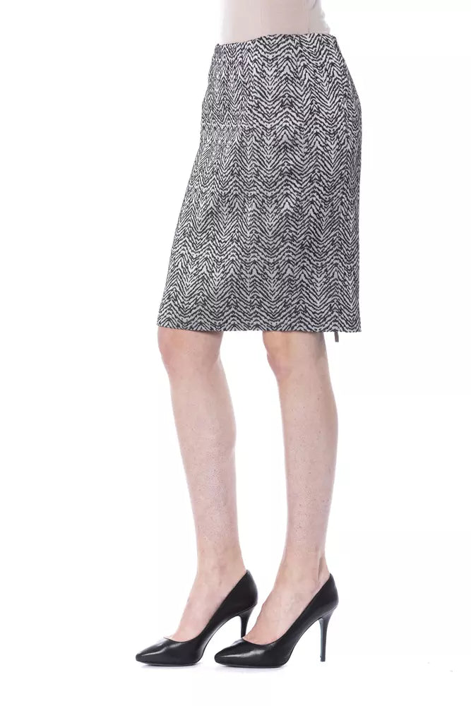 BYBLOS Black Viscose Women Skirt $711.00 BYBLOS Luzworld