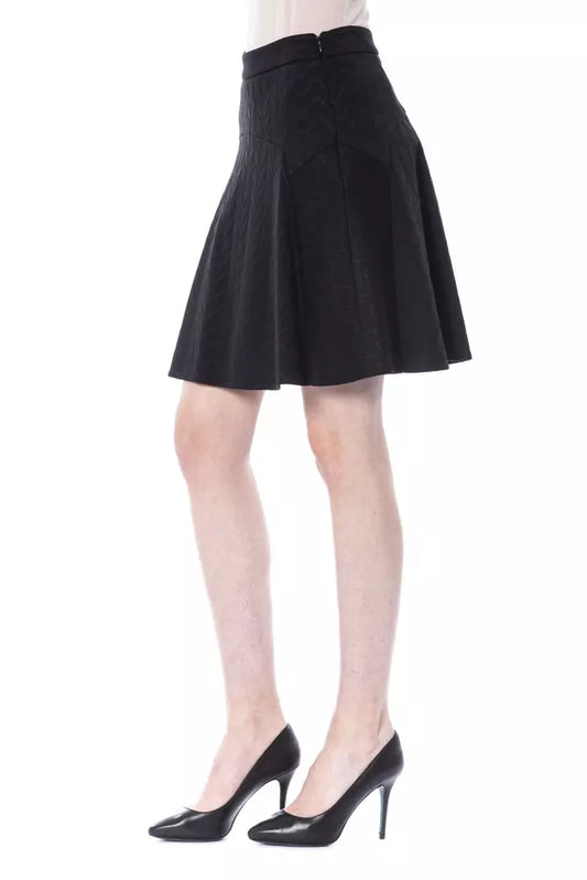 BYBLOS Black Polyester Women Skirt $531.00 BYBLOS Luzworld