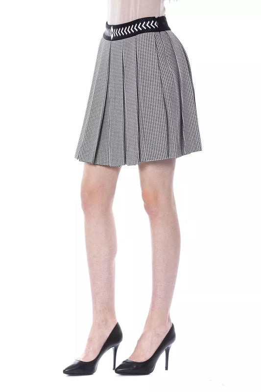 BYBLOS Black Viscose Women Skirt $758.00 BYBLOS Luzworld