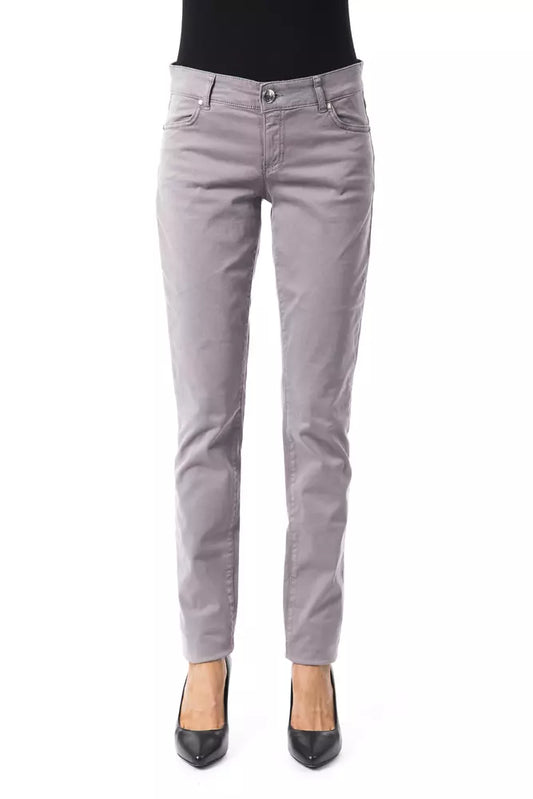 BYBLOS Gray Cotton Women Jeans $524.00 BYBLOS Luzworld