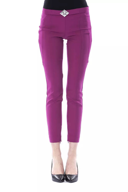 BYBLOS Purple Polyester Women Pants $628.00 BYBLOS Luzworld