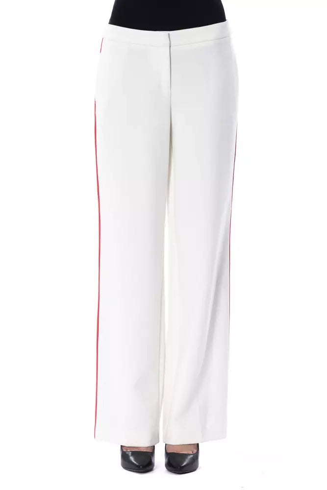 BYBLOS White Polyester Women Pant $809.00 BYBLOS Luzworld