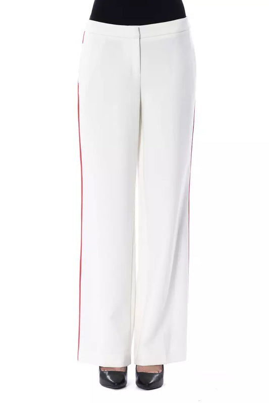 BYBLOS White Polyester Women Pant $809.00 BYBLOS Luzworld
