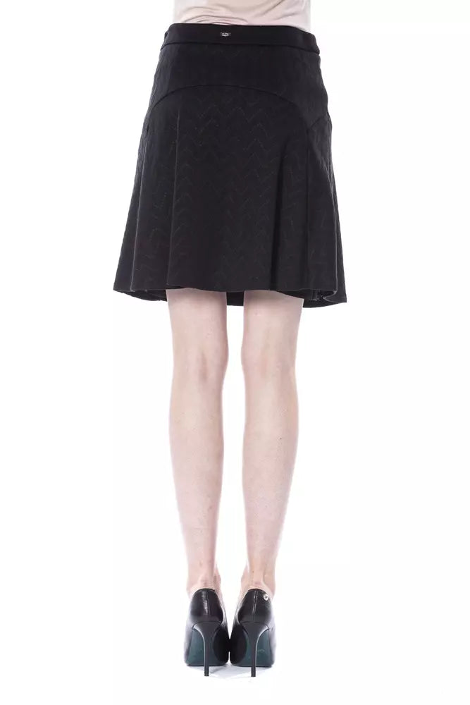 BYBLOS Black Polyester Women Skirt $531.00 BYBLOS Luzworld
