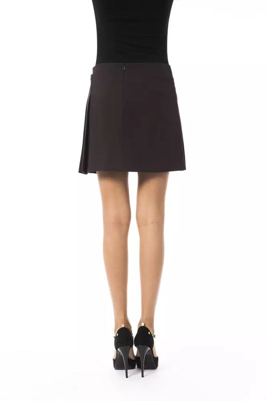 BYBLOS Brown Polyester Women Skirt $516.00 BYBLOS Luzworld