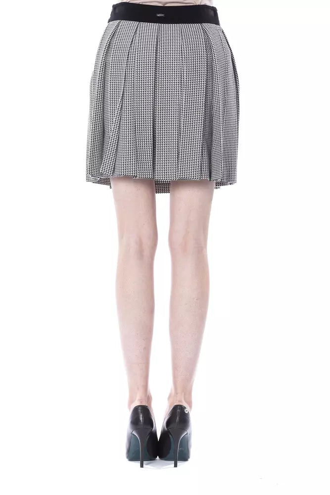 BYBLOS Black Viscose Women Skirt $758.00 BYBLOS Luzworld