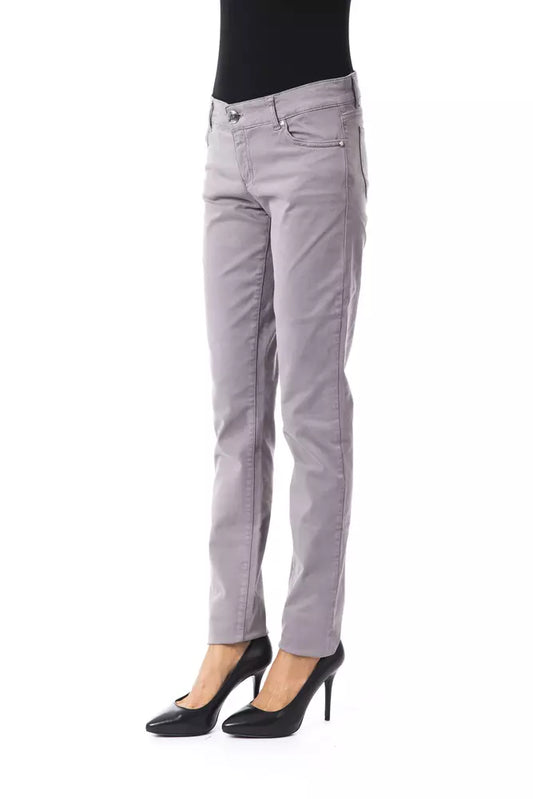 BYBLOS Gray Cotton Women Jeans $524.00 BYBLOS Luzworld