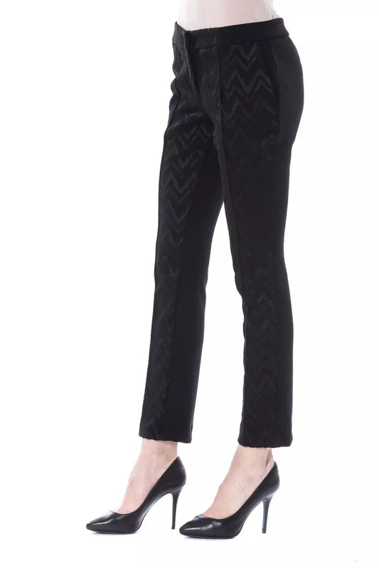 BYBLOS Black Marabou Women's Pants $661.00 BYBLOS Luzworld