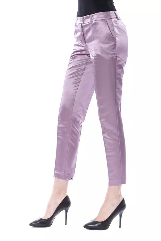 BYBLOS Purple Cotton Women's Pant $513.00 BYBLOS Luzworld