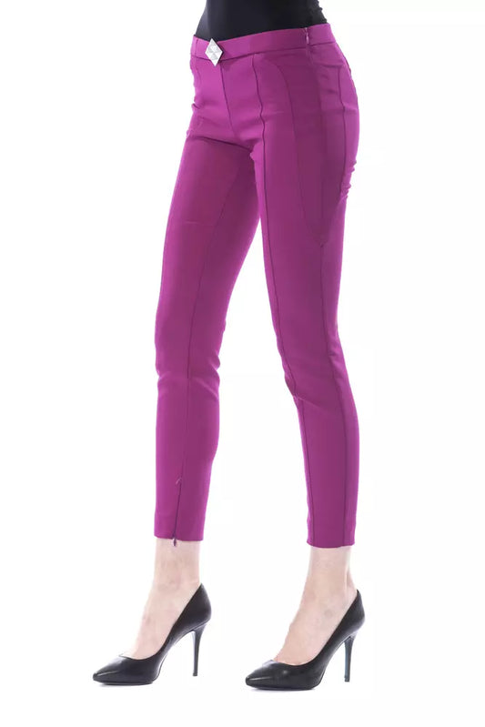 BYBLOS Purple Polyester Women Pants $628.00 BYBLOS Luzworld