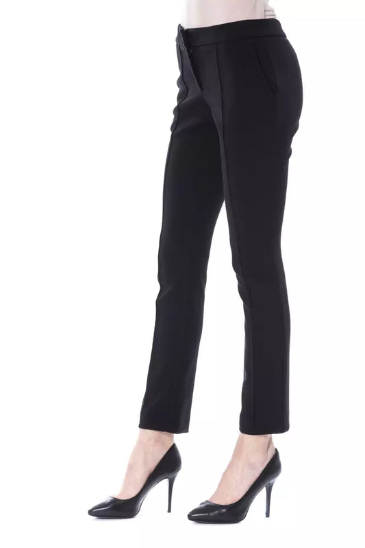 BYBLOS Black Polyester Women Pants $589.00 BYBLOS Luzworld