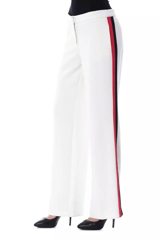 BYBLOS White Polyester Women Pant $809.00 BYBLOS Luzworld