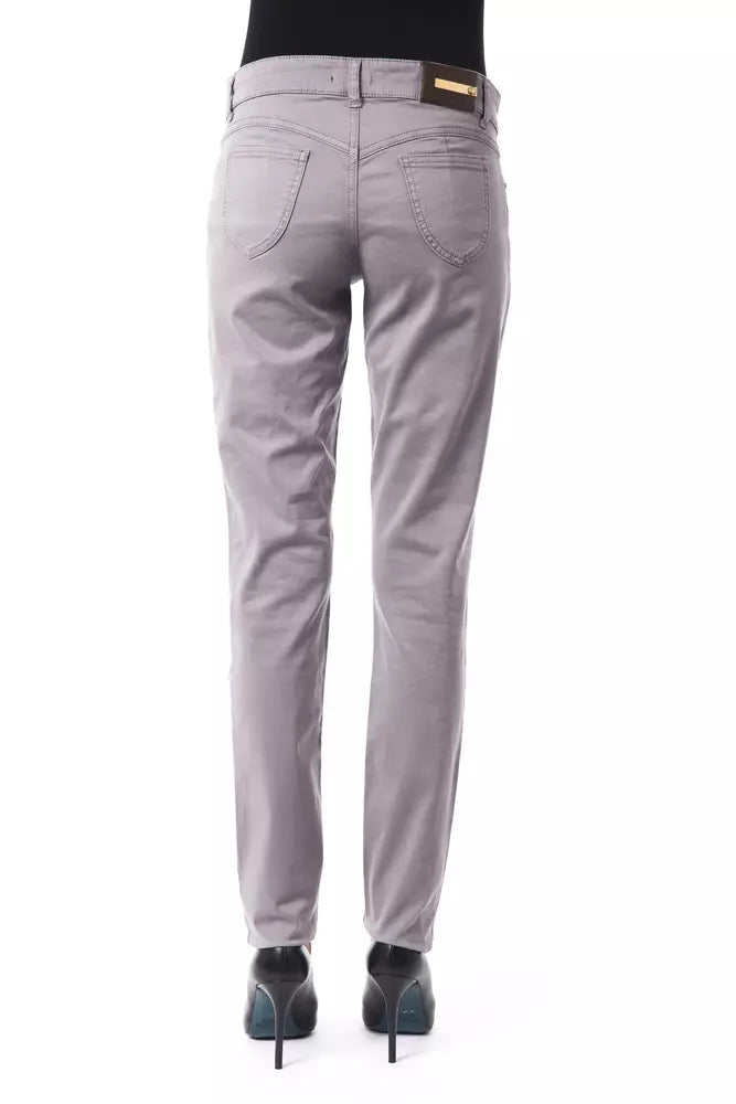 BYBLOS Gray Cotton Women Jeans $524.00 BYBLOS Luzworld