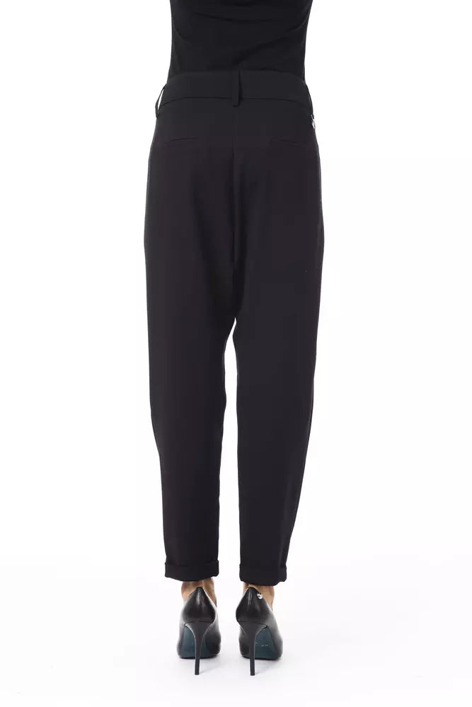 BYBLOS Black Polyester Women Pants $516.00 BYBLOS Luzworld