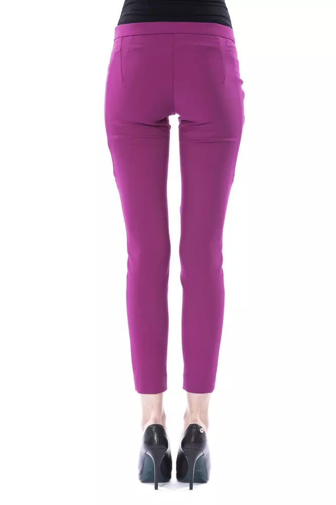 BYBLOS Purple Polyester Women Pants $628.00 BYBLOS Luzworld