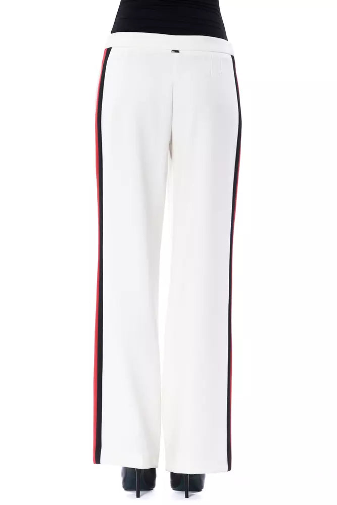 BYBLOS White Polyester Women Pant $809.00 BYBLOS Luzworld