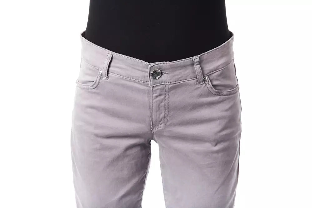 BYBLOS Gray Cotton Women Jeans $524.00 BYBLOS Luzworld