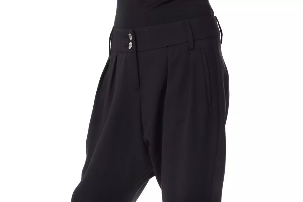 BYBLOS Black Polyester Women Pants $516.00 BYBLOS Luzworld