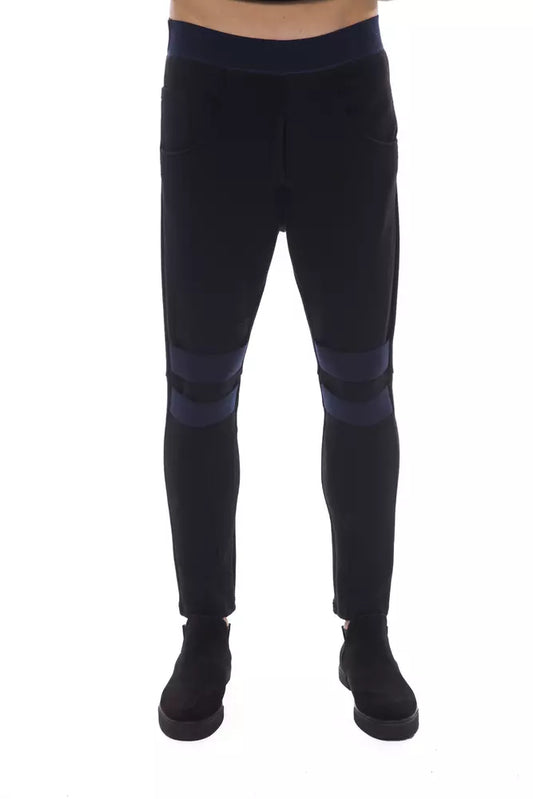 Nicolo Tonetto Black Viscose Men Pant $674.00 Nicolo Tonetto Luzworld