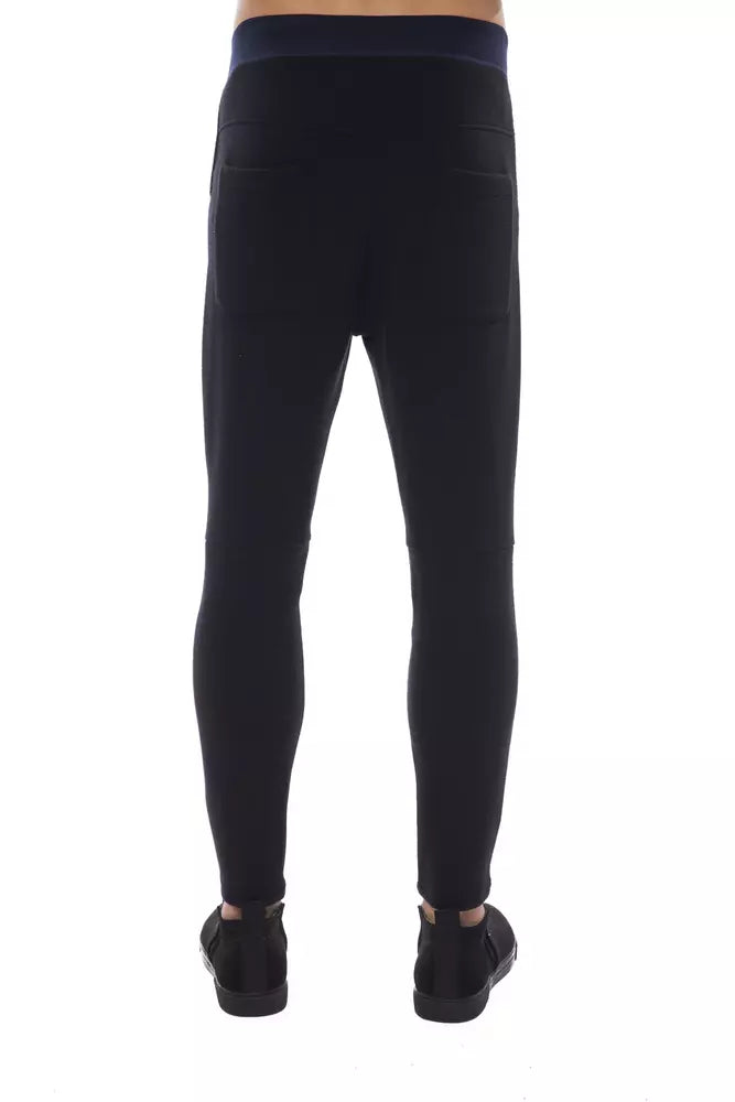 Nicolo Tonetto Black Viscose Men Pant $674.00 Nicolo Tonetto Luzworld